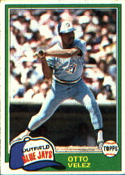 1981 Topps Baseball Cards      351     Otto Velez